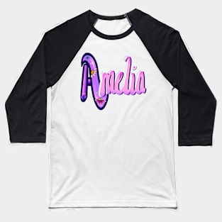 Amelia The top 10 best Personalized Custom Name gift ideas for Amelia girls and women Baseball T-Shirt